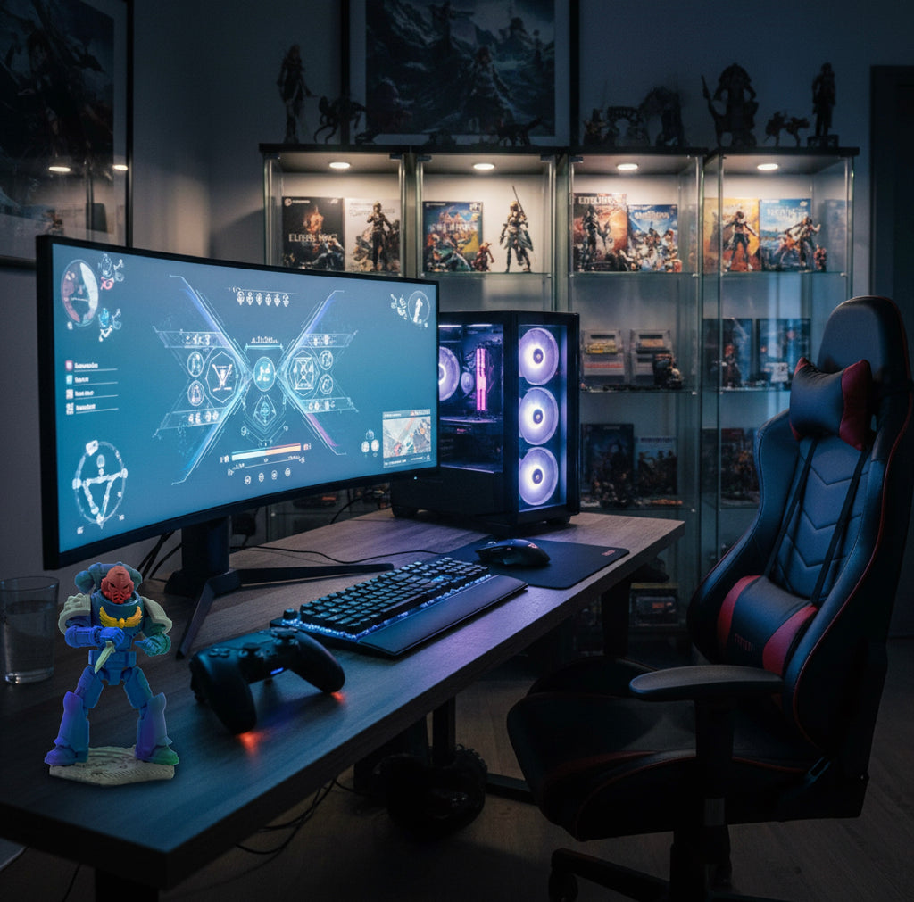 Omega Clan – Galaxy Commando
Custom 3D Printed Collectible Figure (FDM, PLA)