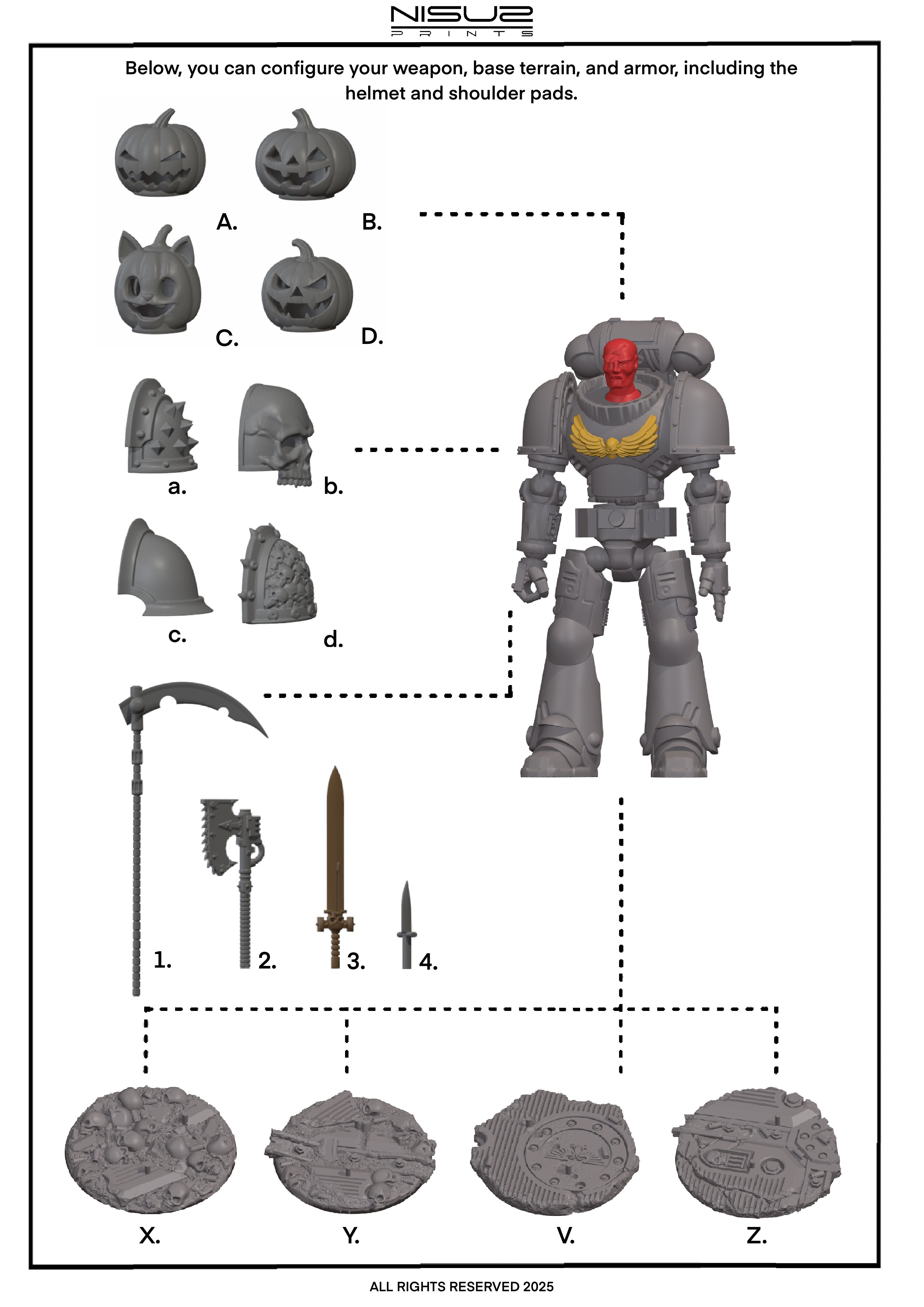 Jack O’Lantern – Galaxy Commando
Custom 3D Printed Collectible Figure (FDM, PLA)