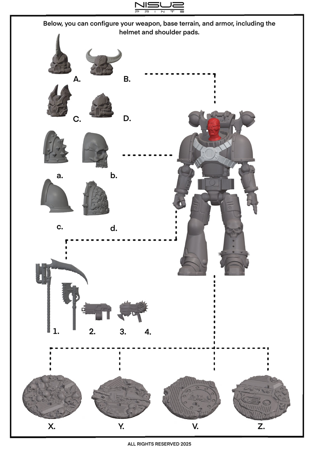 Havoc Clan - Galaxy Commando - custom 3D Printed Collectible Figure (FDM, PLA)