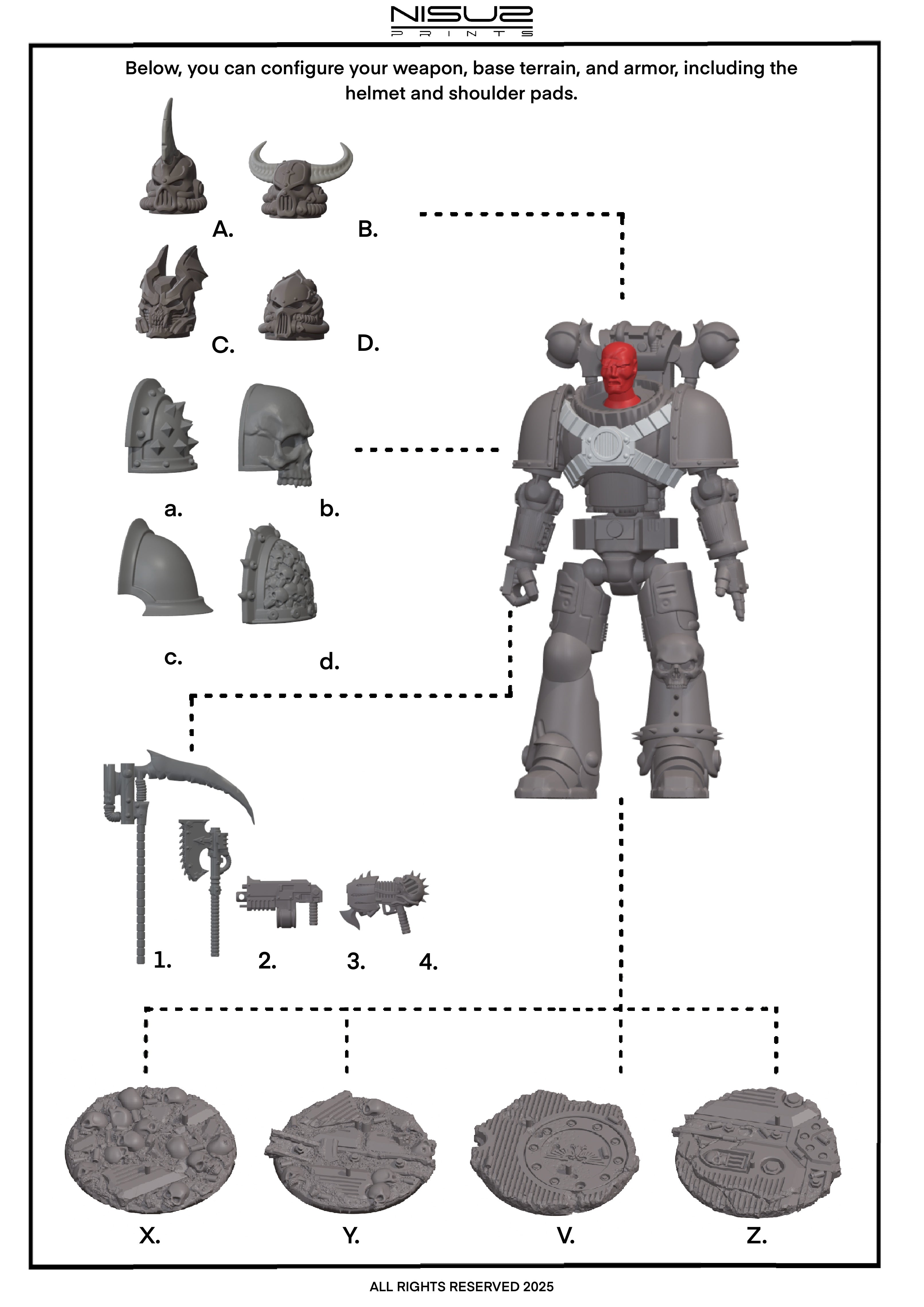Havoc Clan - Galaxy Commando - custom 3D Printed Collectible Figure (FDM, PLA)