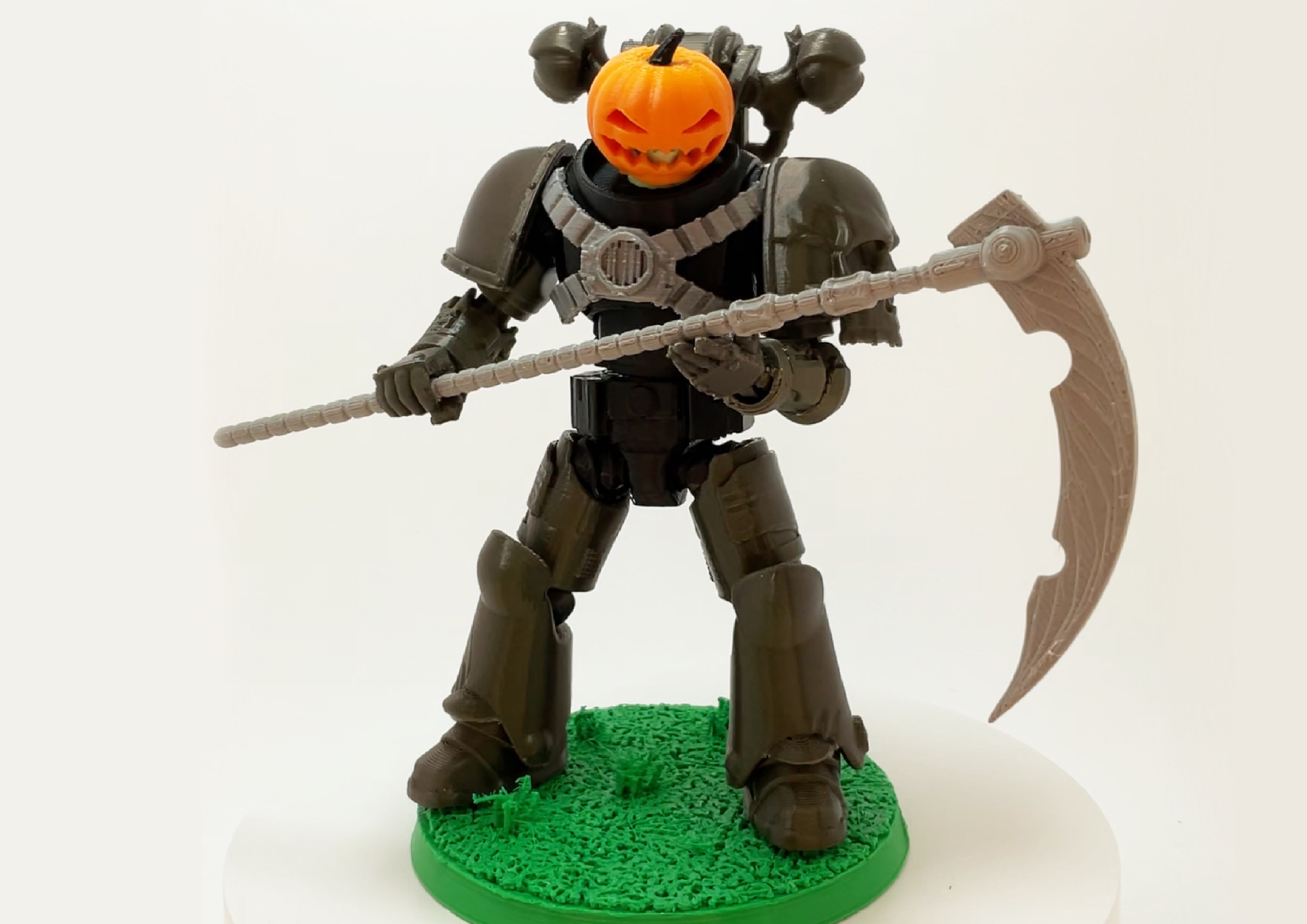 Jack O’Lantern – Galaxy Commando
Custom 3D Printed Collectible Figure (FDM, PLA)
