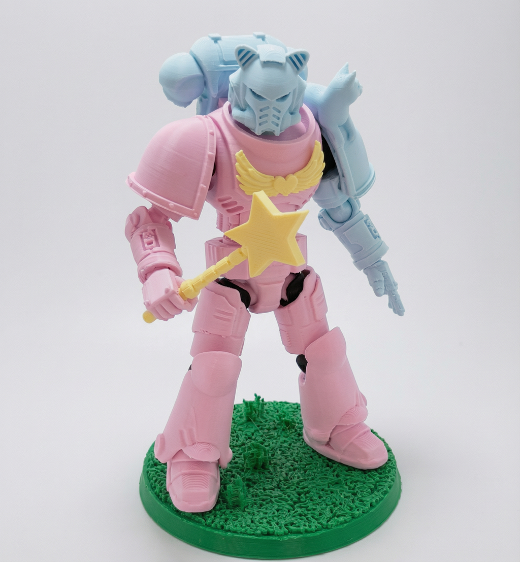 Kitten Paws – Galaxy Commando
 Custom 3D Printed Collectible Figure (FDM, PLA)