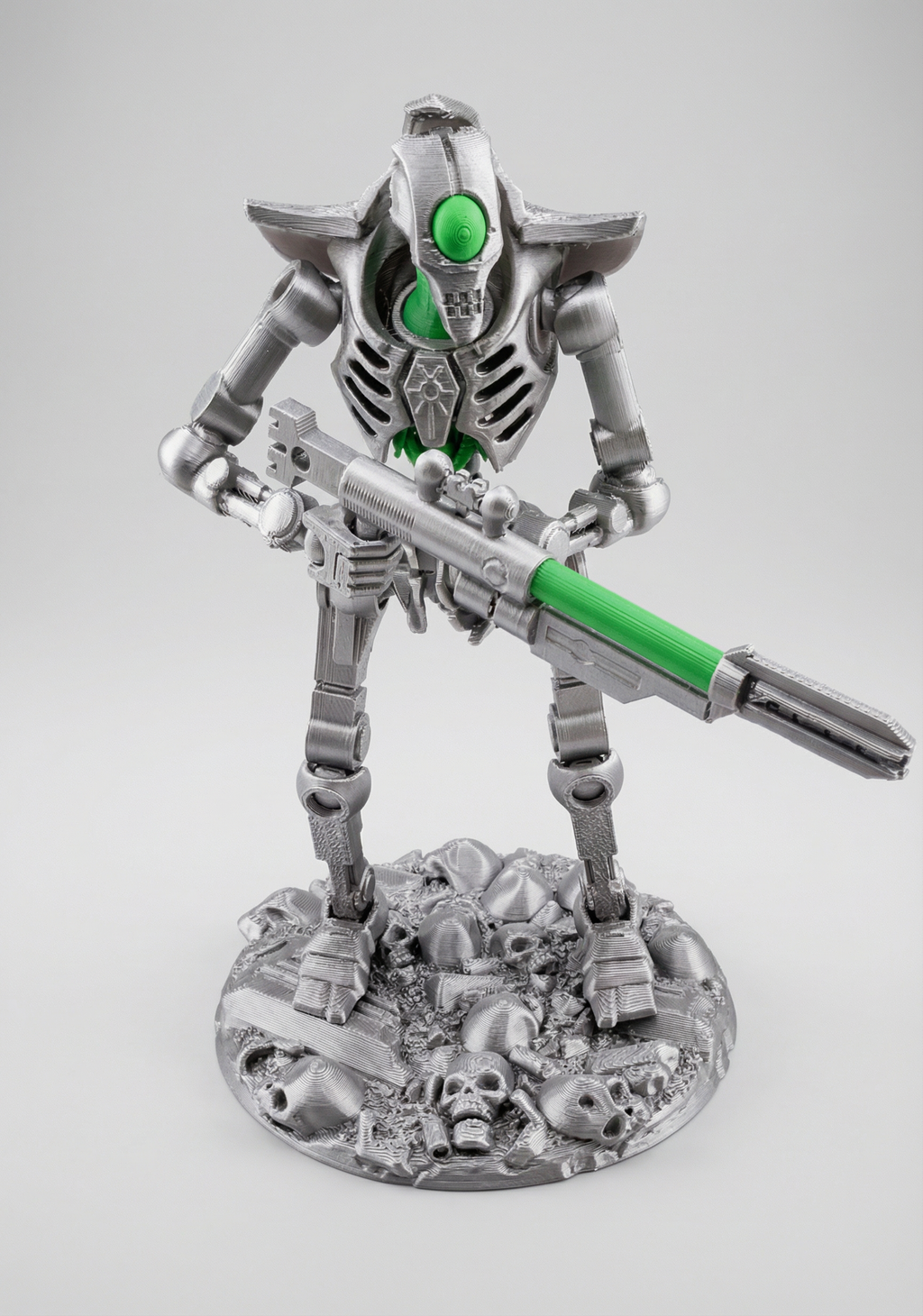 Necro-Mech - Undead Tech-Skeleton - 3D Printed Action Figure – Collectible Figure (FDM, PLA)
