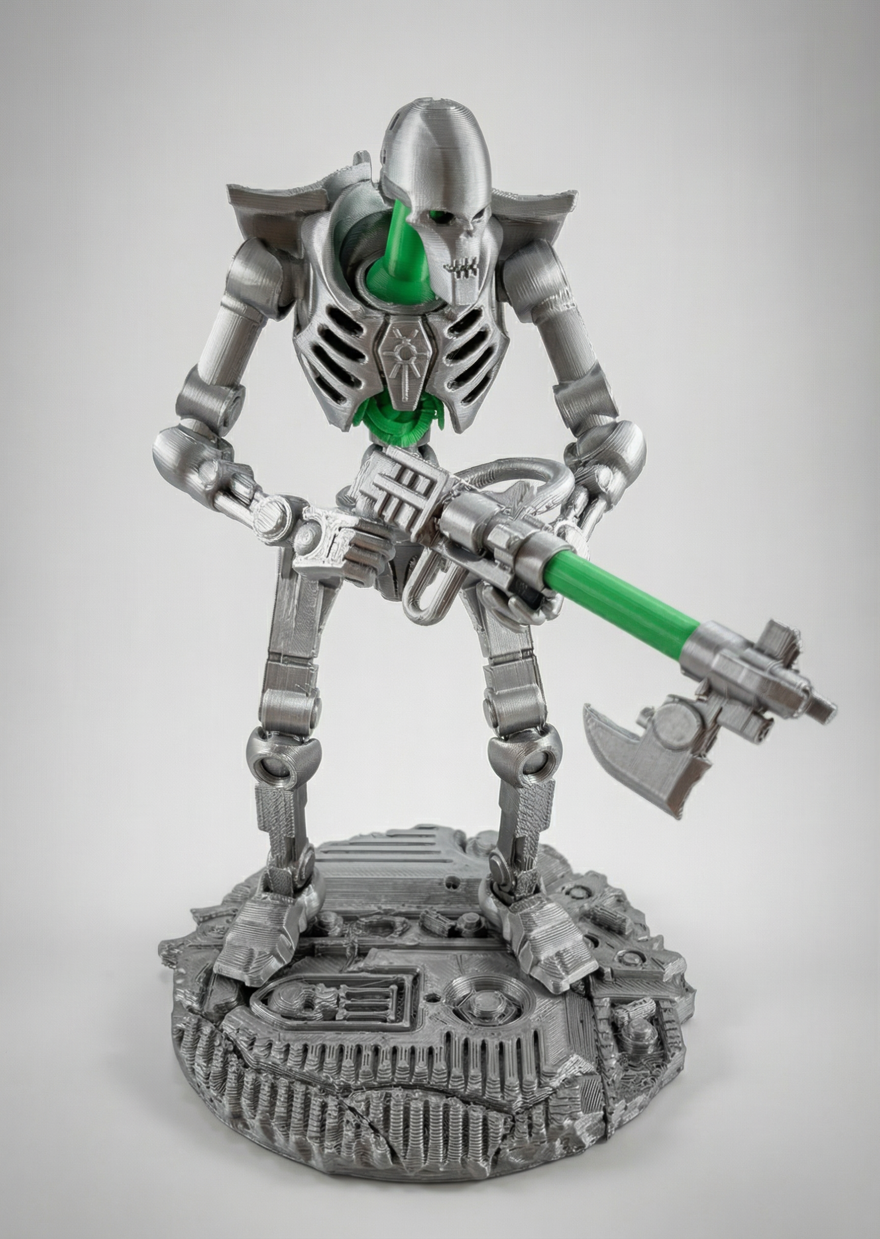 Necro-Mech - Undead Tech-Skeleton - 3D Printed Action Figure – Collectible Figure (FDM, PLA)