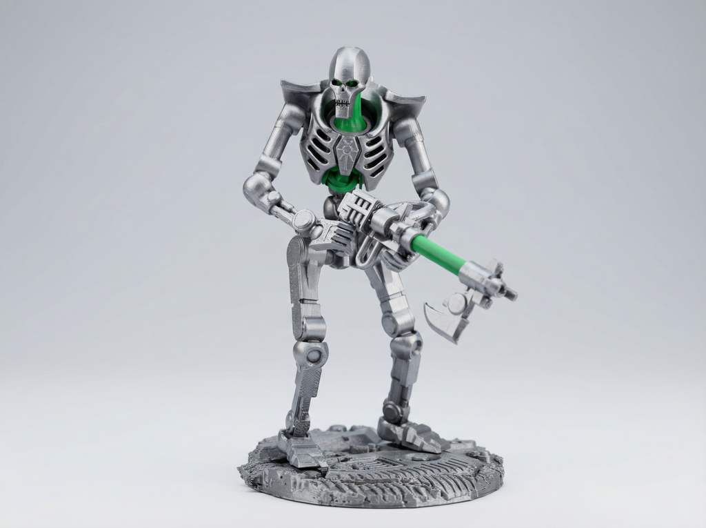 Necro-Mech - Undead Tech-Skeleton - 3D Printed Action Figure – Collectible Figure (FDM, PLA)